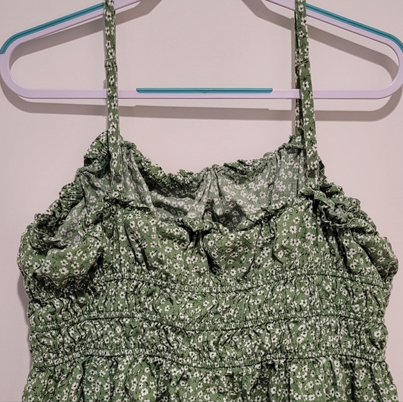 Wild Fable Green Floral Women's Spaghetti Strap Tunic Top- Size XXL - Picture 5 of 9